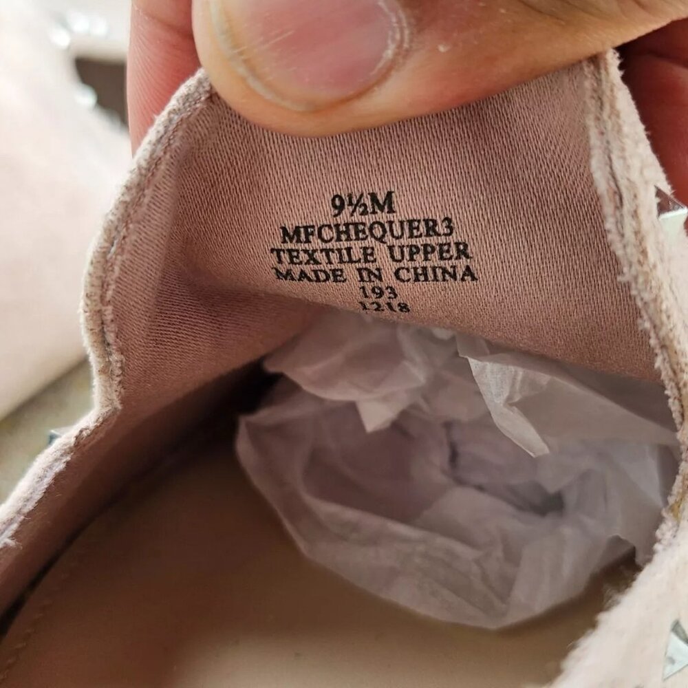 Marc Fisher Women shoes Loafer Slip On Light pink Suede fabric Size US 9.5 - Picture 10 of 11